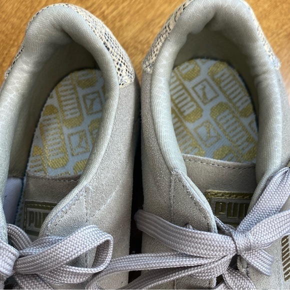 Puma Match Snake Leather Low Top Lace-up Casual Sneakers Women's size US 8 - Picture 5 of 10